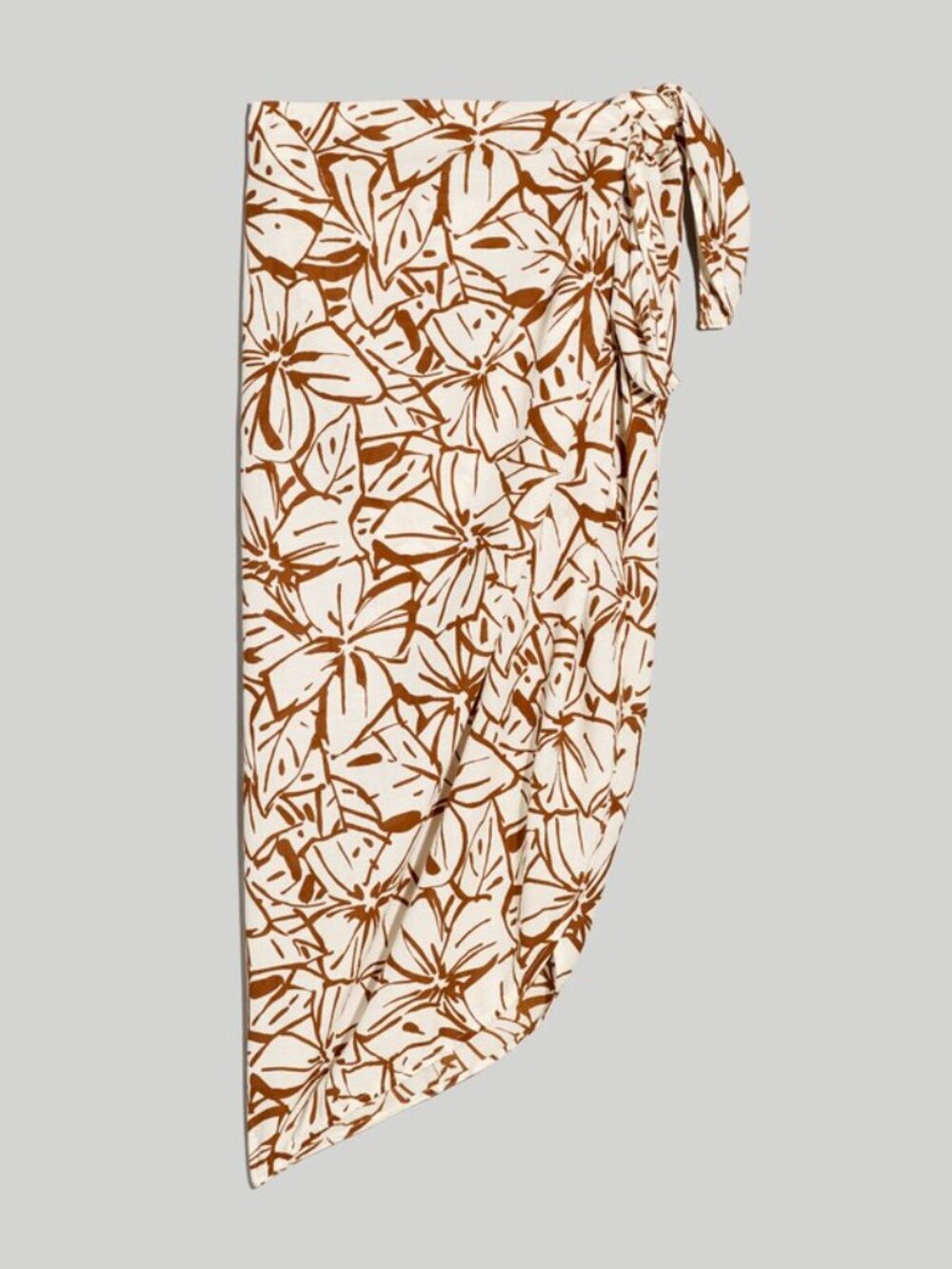 Madewell Crinkle Cotton Sarong in Abstract Flora - One Size - Picture 5 of 7